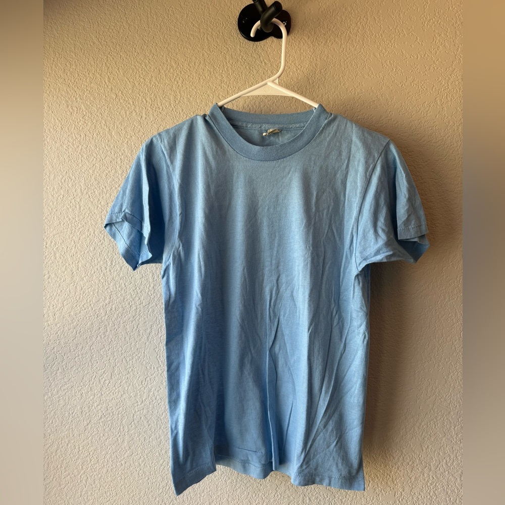 Vintage light blue t shirt